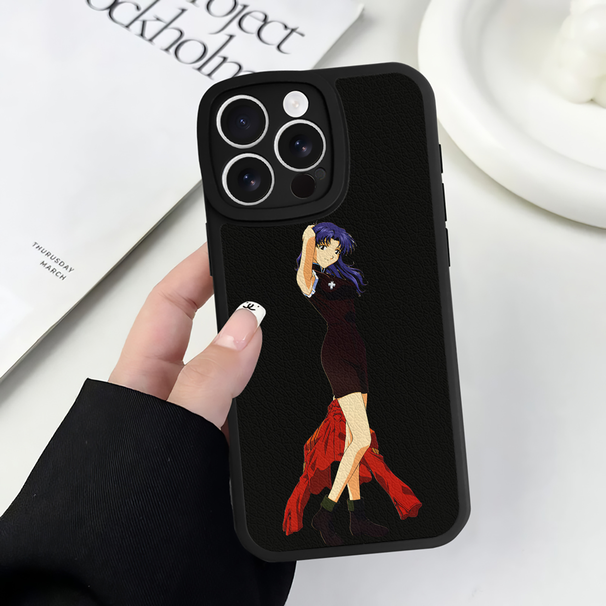 （画像用） EVA 新世紀エヴァンゲリオン 【iPhone 16シリーズ対応】シリコンスマホケース（レザー調） 材質：シリコン
